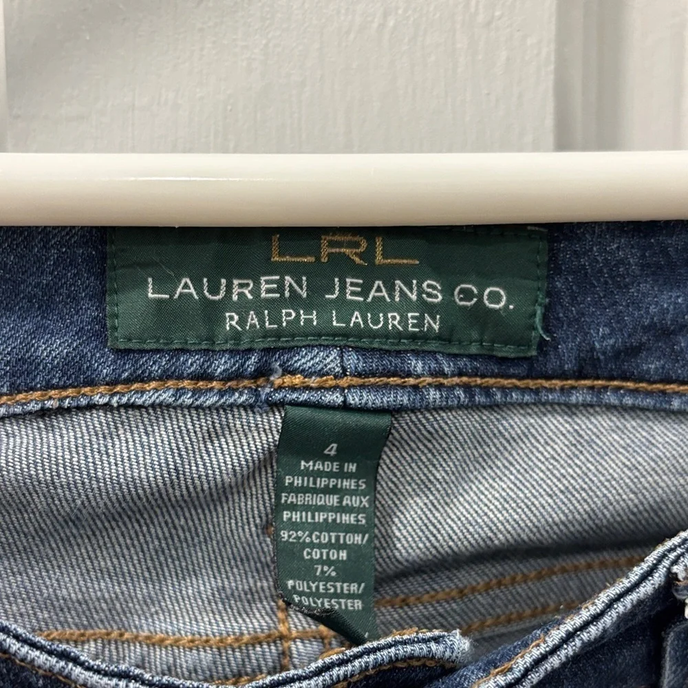 Lauren Ralph Lauren Modern Straight Curvy Jeans Size 4 Medium Wash Stretch